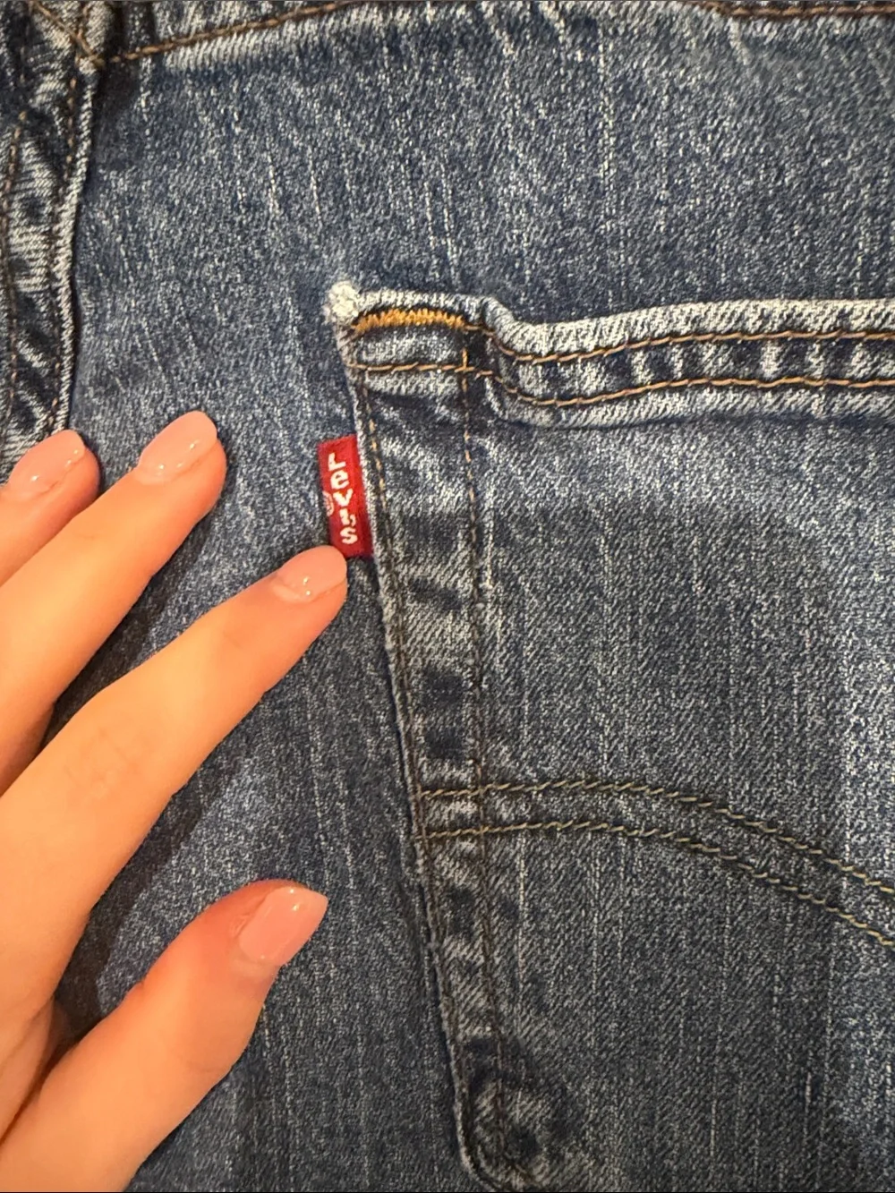 Levi's Men's Straight Leg Jeans - Mid Blue Denim